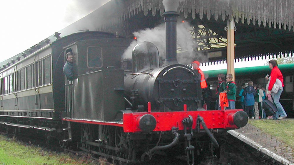 GSWR No. 90 arrives - Downpatrick and County Down Railway